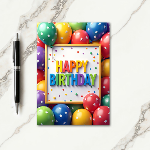 Sweet Birthday Letter Card