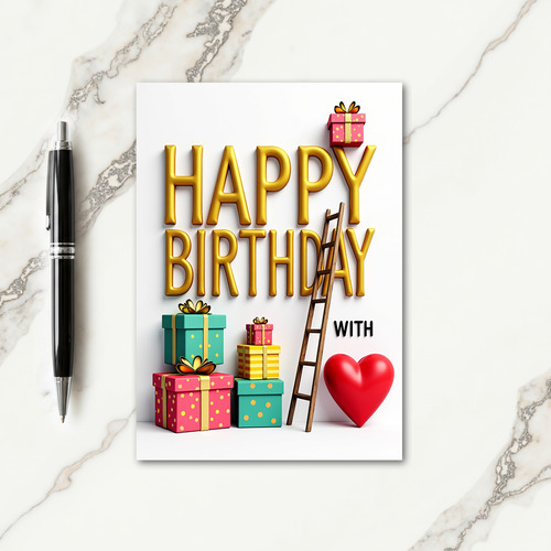 Sweet Birthday Letters Card