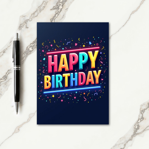 Sweet Birthday Lights Card