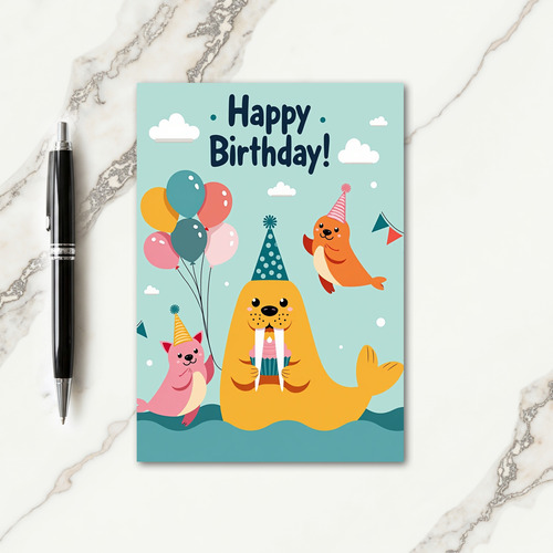 Sweet Birthday Marine Friend Card