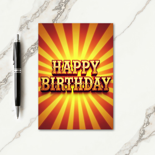 Sweet Birthday Marquee Card