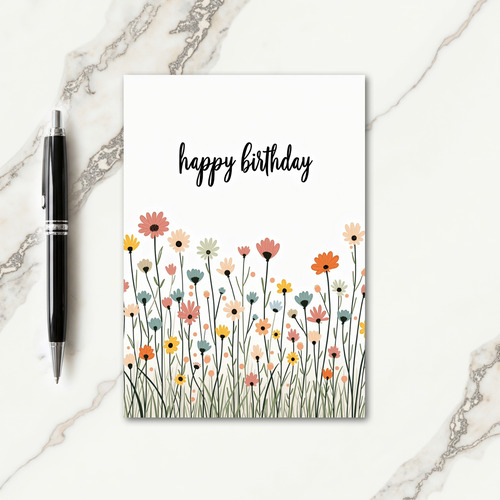 Sweet Birthday Meadow Card