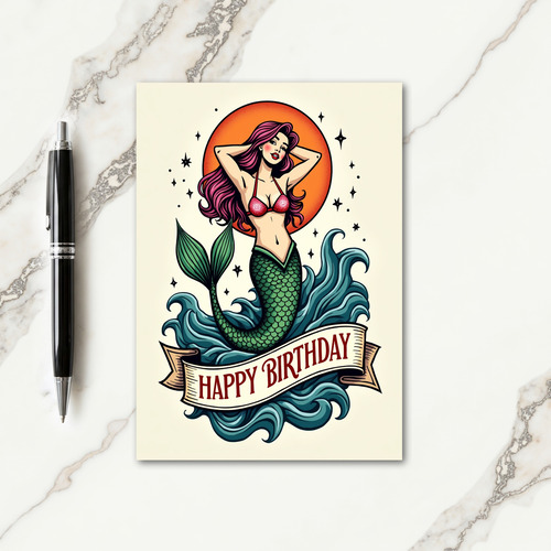 Sweet Birthday Mermaid Card