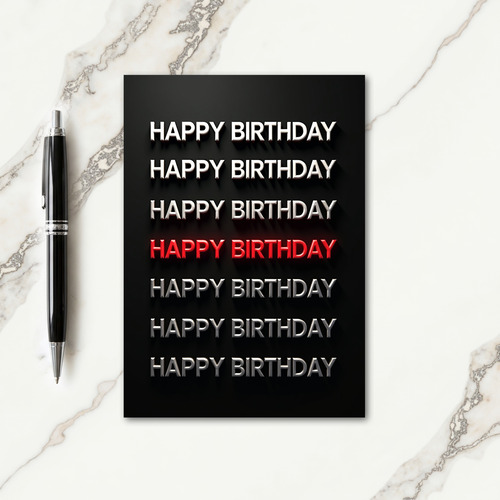 Sweet Birthday Metallic Card