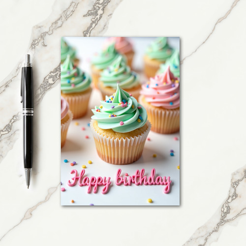 Sweet Birthday Mini Cakes Card