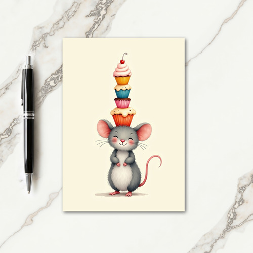 Sweet Birthday Mouse Treats Card