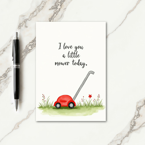Sweet Birthday Mower Card