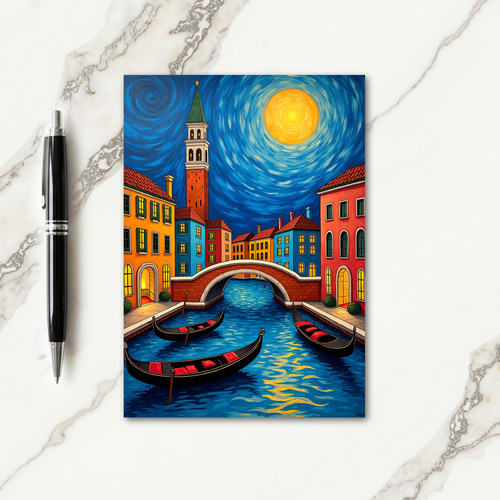 Sweet Birthday Night Scene Card
