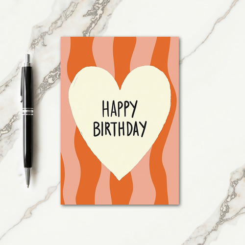 Sweet Birthday Painterly Heart Card