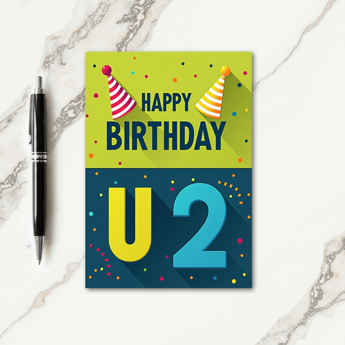 Sweet Birthday Party Hats Card