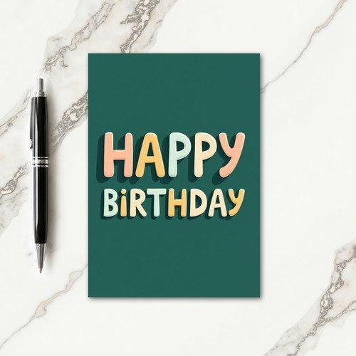 Sweet Birthday Pastel Card