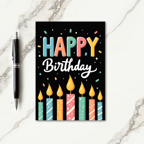 Sweet Birthday Pastel Letter Card