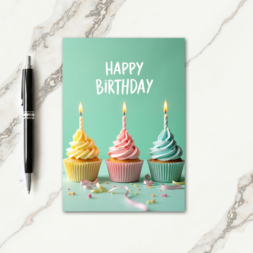 Sweet Birthday Pastel Treats Card