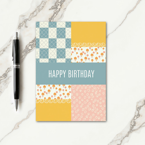 Sweet Birthday Pattern Card