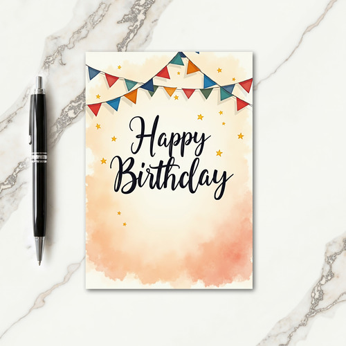 Sweet Birthday Pennants Card