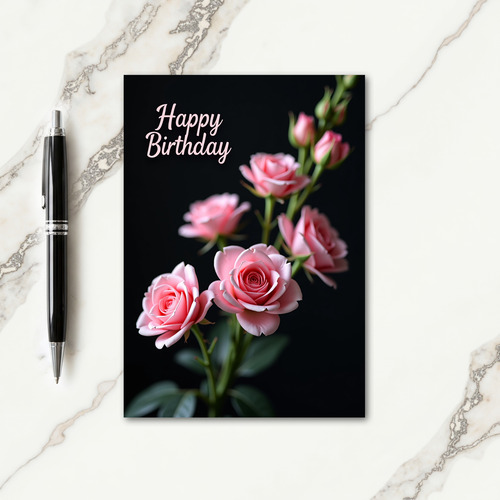 Sweet Birthday Pink Bloom Card