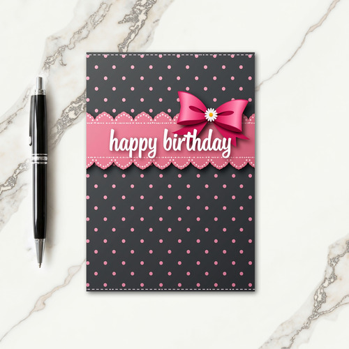 Sweet Birthday Pink Card