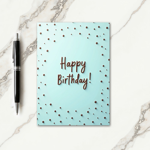 Sweet Birthday Piped Script Card