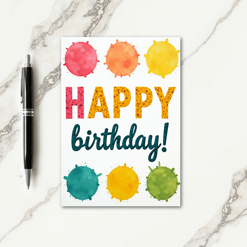 Sweet Birthday Planets Card