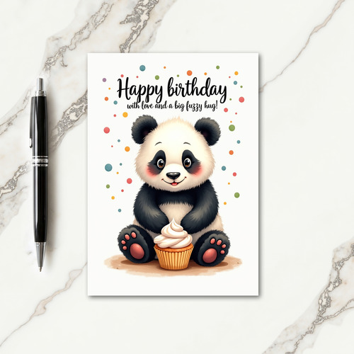 Sweet Birthday Plush Bear Card