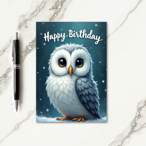 Sweet Birthday Plush Bird Card