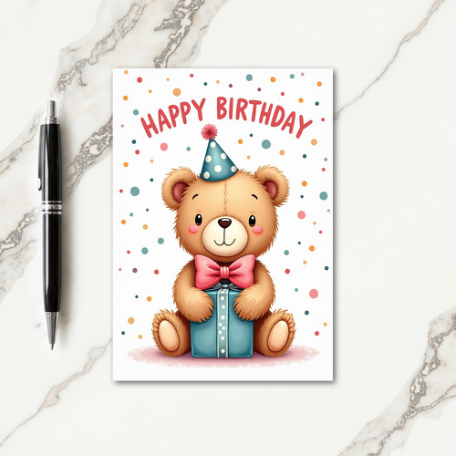 Sweet Birthday Plush Creature Card