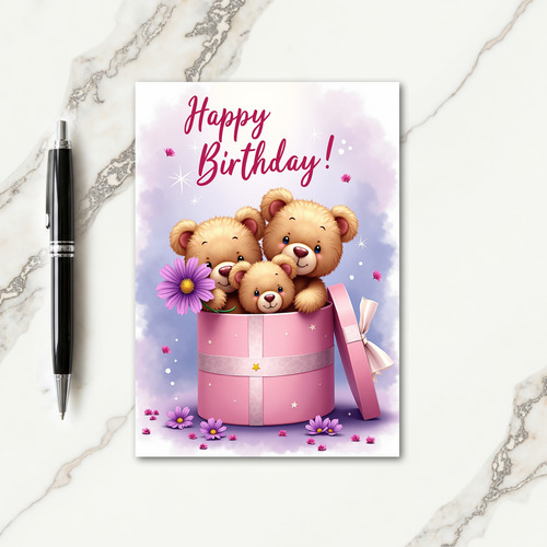 Sweet Birthday Plush Toy Card