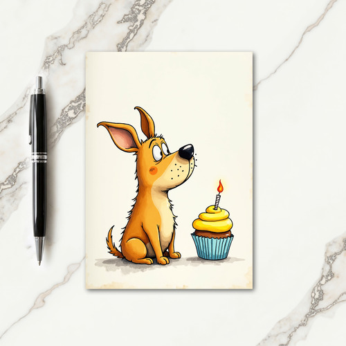 Sweet Birthday Puppy Treat Card