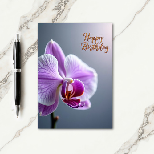 Sweet Birthday Purple Blossom Card