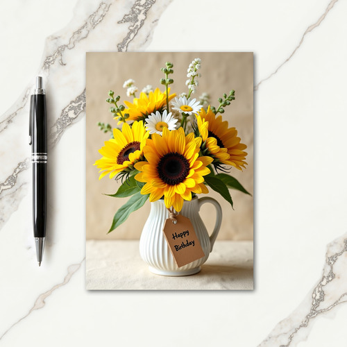 Sweet Birthday Radiant Bouquet Card