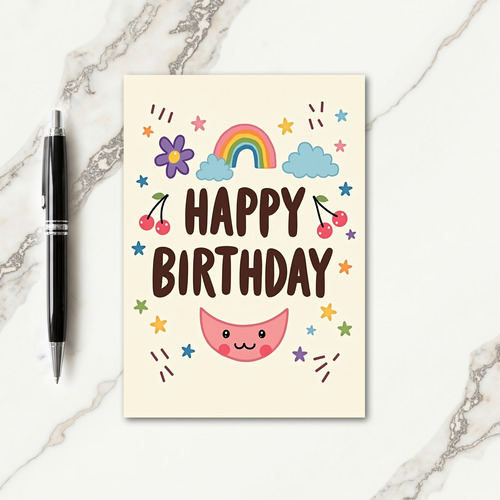 Sweet Birthday Rainbow Card