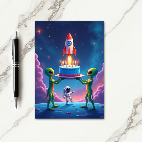 Sweet Birthday Rocket Card