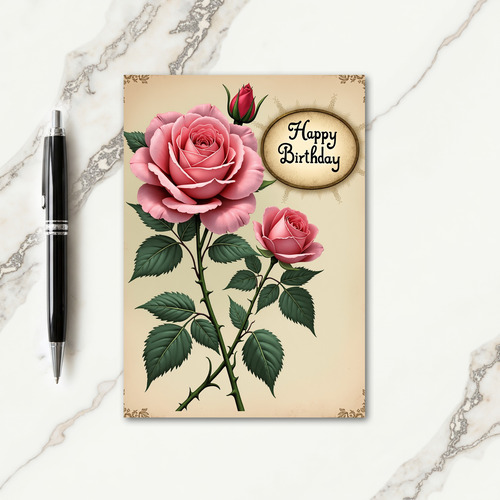 Sweet Birthday Rose Card
