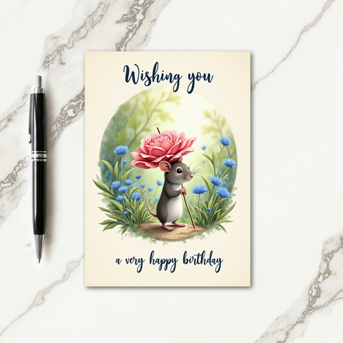 Sweet Birthday Rose Creature Card