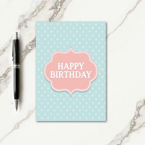 Sweet Birthday Rose Frame Card