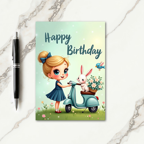 Sweet Birthday Scooter Card