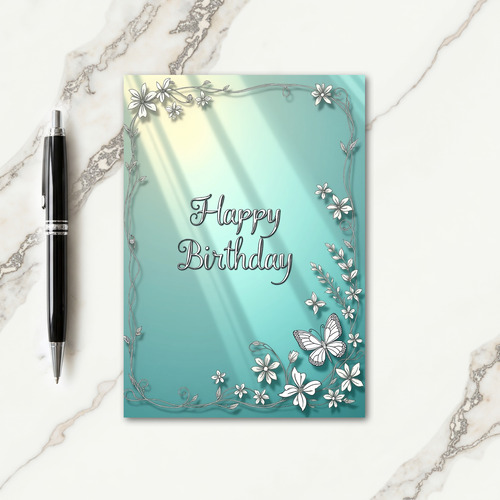 Sweet Birthday Script Design Card
