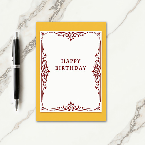 Sweet Birthday Scrollwork Card