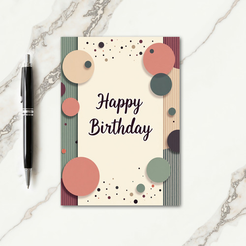 Sweet Birthday Shapes Card