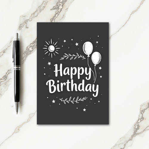 Sweet Birthday Slate Art Card