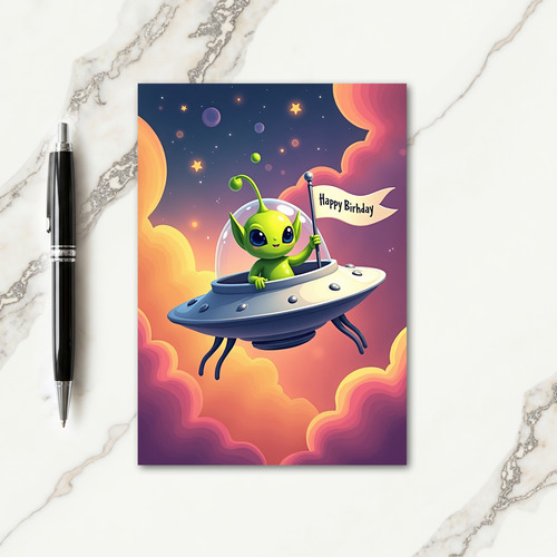 Sweet Birthday Spacecraft Card