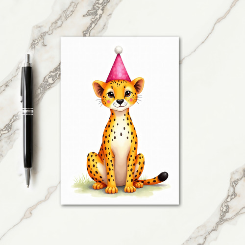 Sweet Birthday Spotted Feline Card