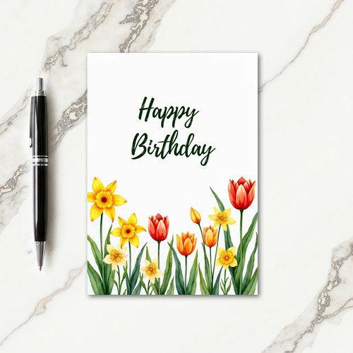 Sweet Birthday Spring Bloom Card