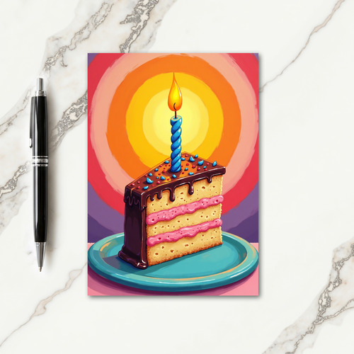 Sweet Birthday Sprinkle Cake Card