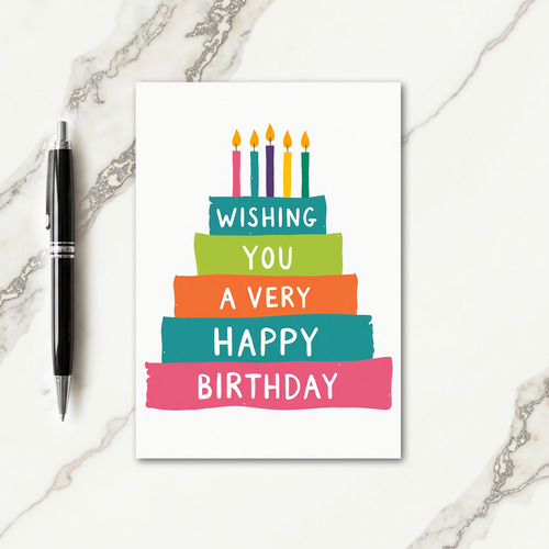 Sweet Birthday Stacked Layers Card