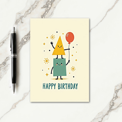 Sweet Birthday Stacking Shapes Card