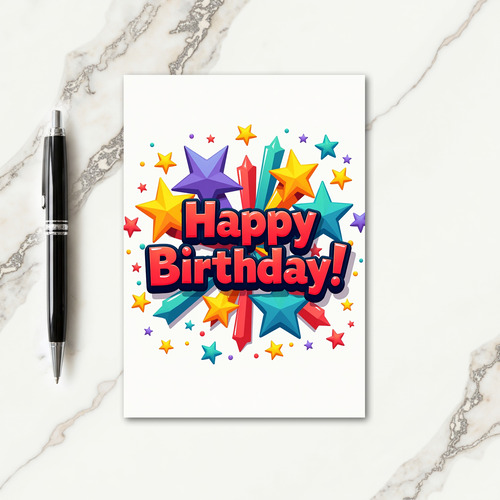 Sweet Birthday Star Burst Card