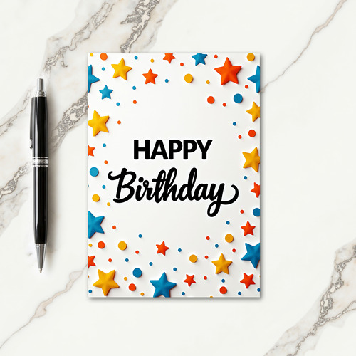 Sweet Birthday Stars Card