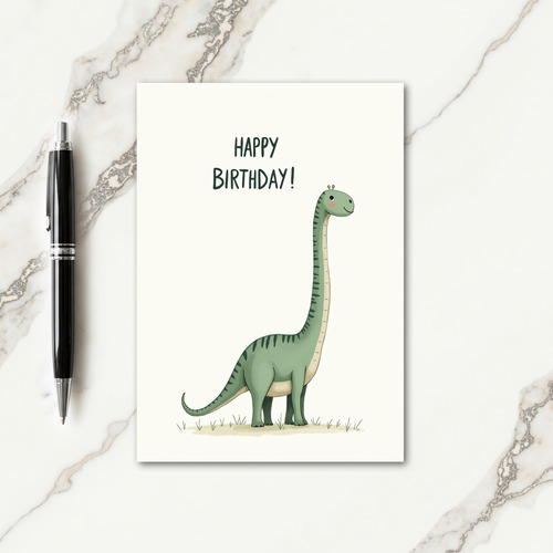 Sweet Birthday Striped Animal Card