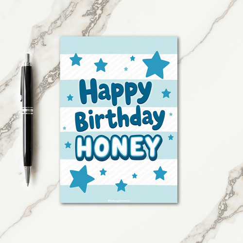 Sweet Birthday Striped Card